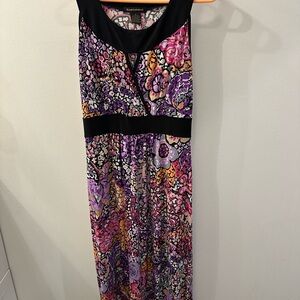 Susan Lawrence Pink and Purple Halter Maxi Sundress